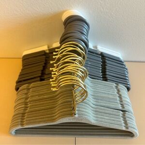 Baby Toddler Hangers 41 Pack Velvet Plastic Closet Organization Storage